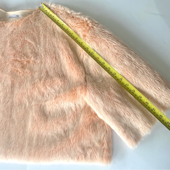 Zara Pink Faux Fur Pullover- NWOT - Picture 8 of 15
